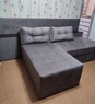 Поворотний диван трансформер Прайм з ізголів'ям з нішами тумбами BZ