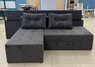 Поворотний диван трансформер Прайм з ізголів'ям з нішами тумбами BZ